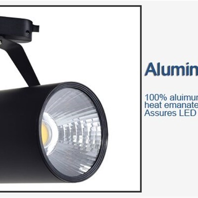 6pcs COB LED railn track light 10W 20W 30w LED spotlight cei