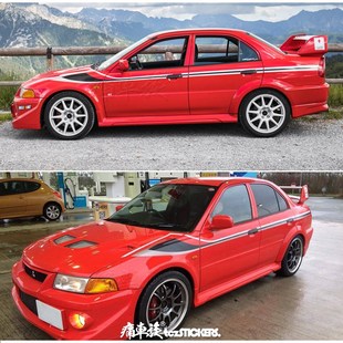 Lancer Evolution VI 6z Tommi车贴拉花 装饰改装车身汽车贴纸贴