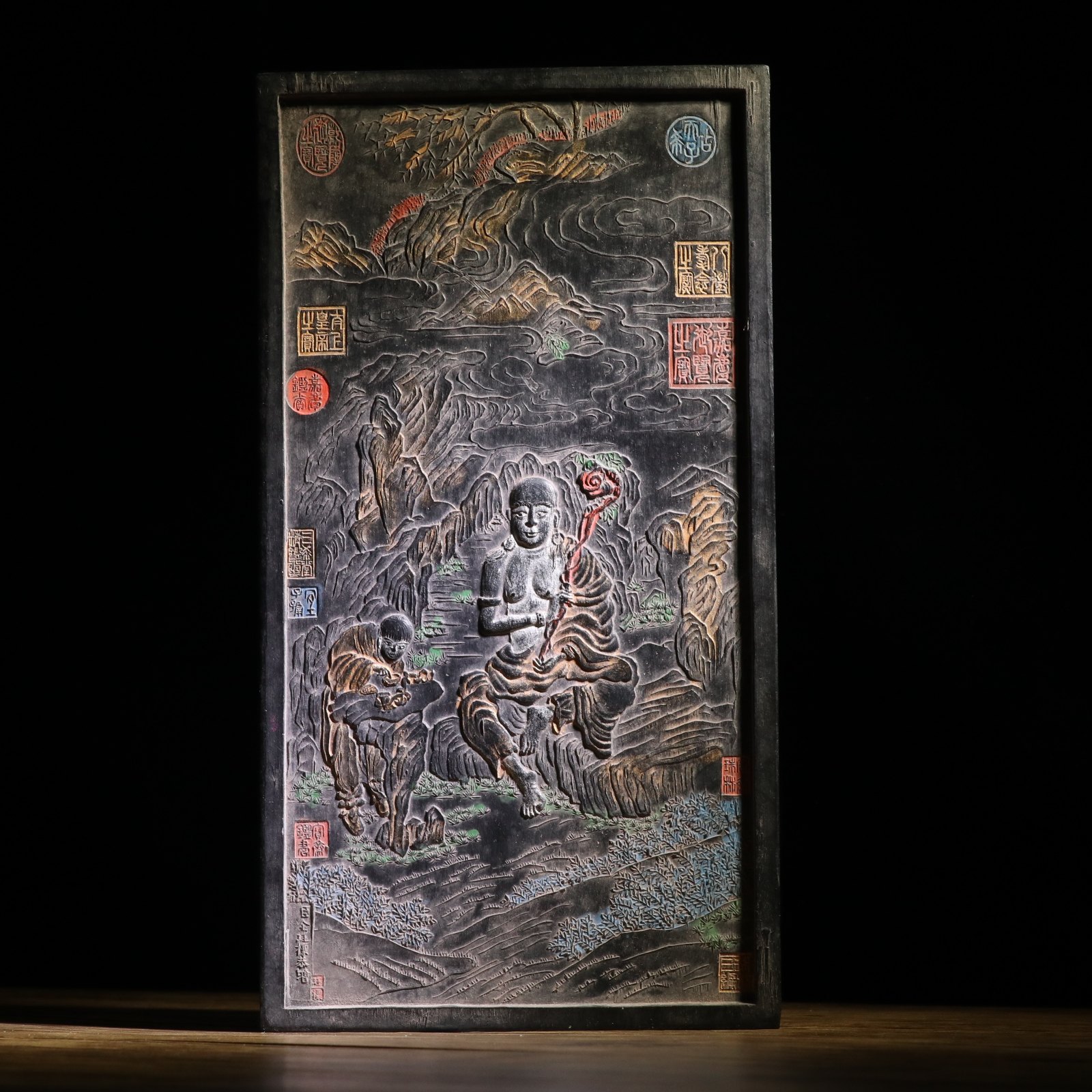 大泽深山徽墨墨条墨n块松烟老墨墨锭文房四宝宣纸湖笔砚台书法书