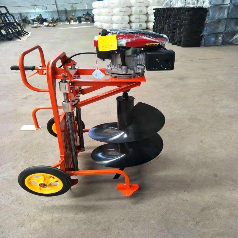 绿化种树挖f坑机 立柱埋桩钻眼机 挖孔地钻打洞机
