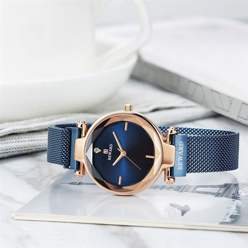 REWARD Simple Women Wsatches Fashion Magnetic Buckle Rose Go