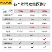 全自动F18B 福禄克F101高精度万能表F15B F17B 多功X能数字万用