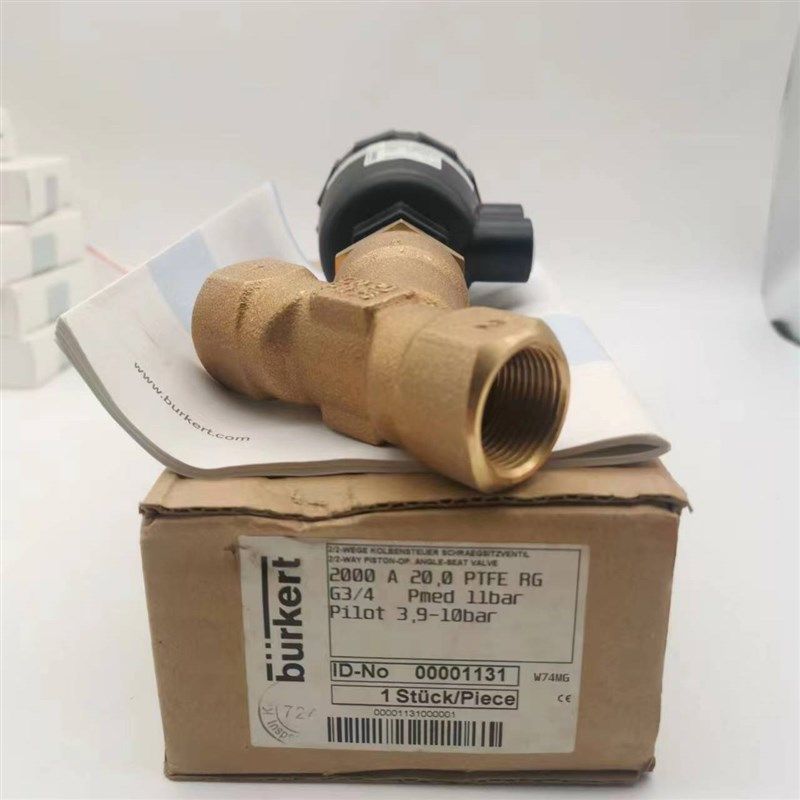 BURKERdT宝德DN20PN25蒸汽角度阀2000A20.0PTFERG 00001131 G3/4