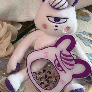 友趣现货自制南波万小兔超可爱摇摇乐周边亚克力钥匙扣包包挂件生