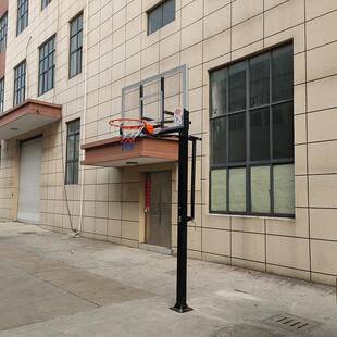 可升降M022篮球架室外人地埋式方管球框内外青室少篮年成可调节篮