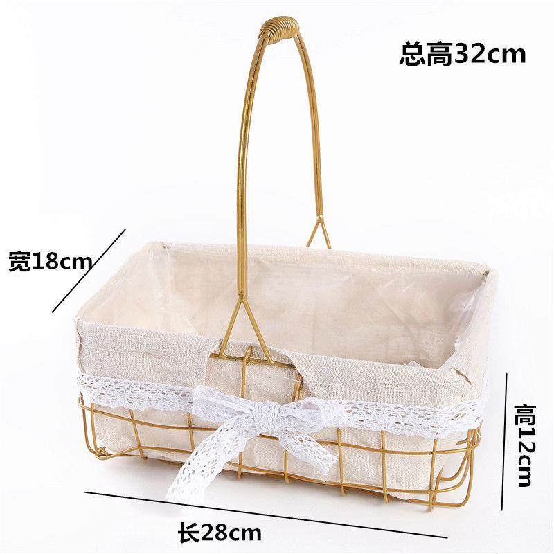 小花篮插花花手工编织藤编金属艺手提竹TB641865崭编铁装饰北欧属,家居饰品,仿真水果,淘宝优惠券,粉丝福利购,淘宝优惠卷