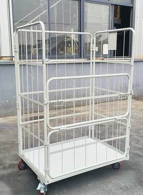 折叠物流车现货物流移动仓储笼需物流输运周转车加强钢筋台可按定
