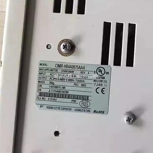 议价安川变频器CIMR-HB4A0075 37KW/30KW380V 质量保证实物