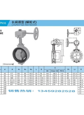 议价KITZ北泽G-5/10 BJUE涡轮蝶阀BJ型 DN50/DN65/DN80全新