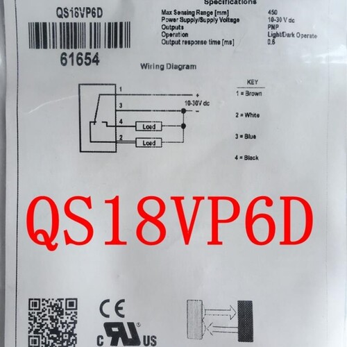 议价A110*全新正品美国邦纳BANNER光电开关QS18VP6D 正品保证