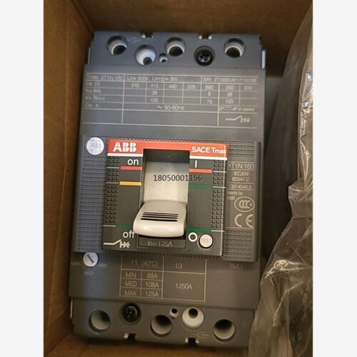 议价abb塑壳断路器xt1n160 3P125A 全新带包