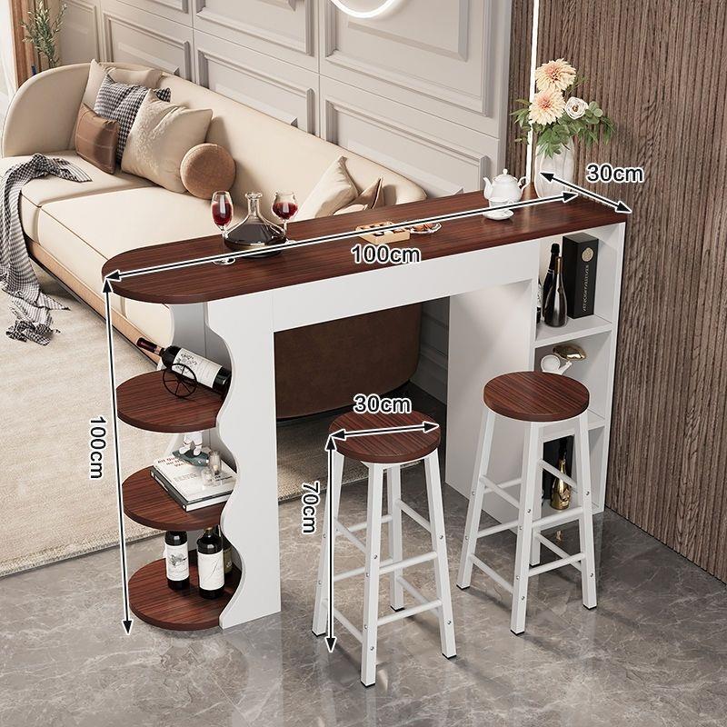 靠墙家用吧台桌客厅隔断玄关柜小户型简约长条桌沙发边几小吧台