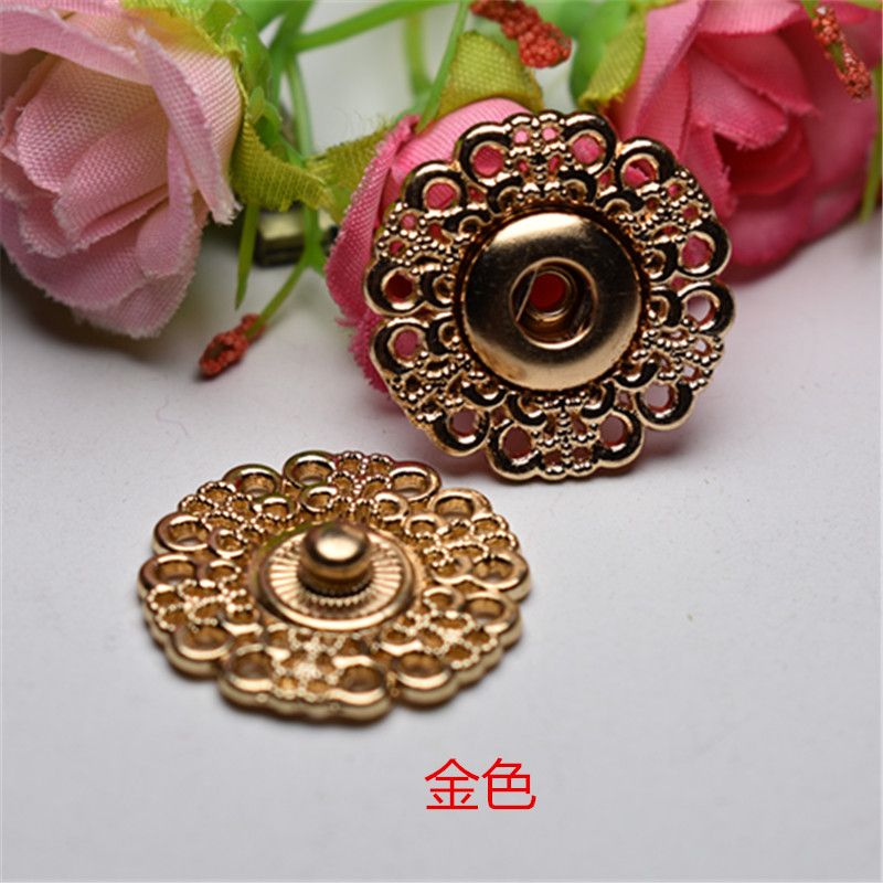 皮草大衣金属大号子母扣按扣隐形衣服百搭纽扣扣子
