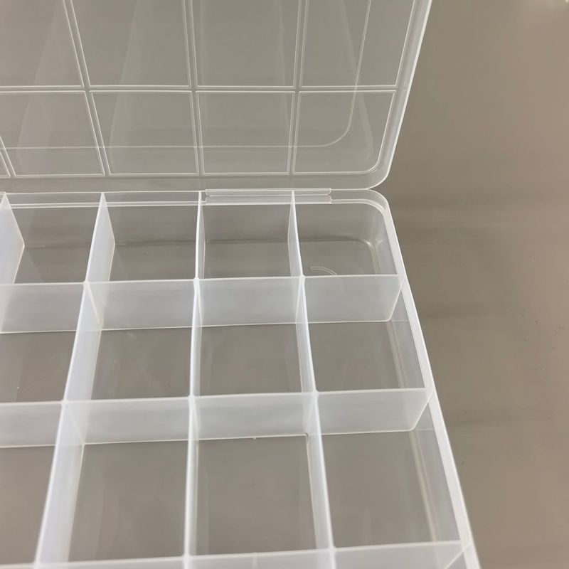十二格透明塑料收纳盒美甲珠子diy饰品多格大容量配件储物盒