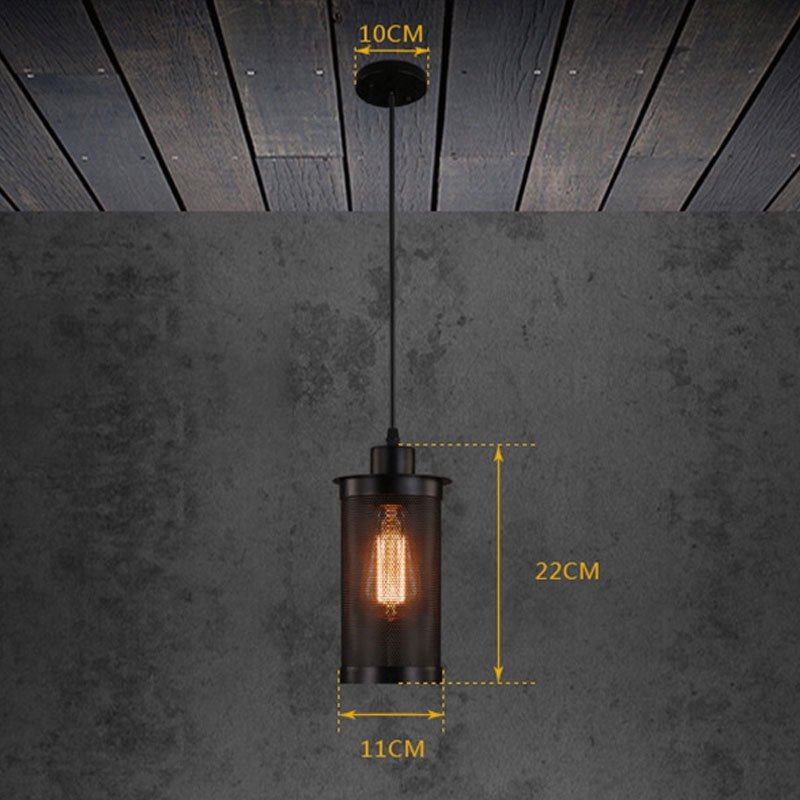 工业风餐厅吊灯复古铁艺烟仓个性创意酒吧咖啡厅吧台美式密网罩灯,家装灯饰光源,氛围灯,淘宝优惠券,粉丝福利购,淘宝优惠卷