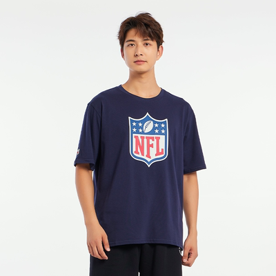 【NFL服饰官方】盾标基础logo印花短袖夏季新款休闲百搭圆领T恤