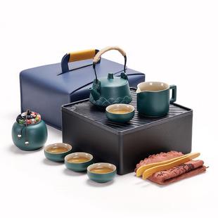 小套装 旅行便携式 简约家用泡茶壶陶瓷茶杯户外功夫茶具礼品定制