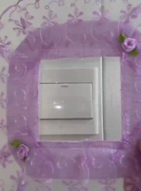 女生房间装饰开关贴新款开关保护套墙壁插座装饰边框套件