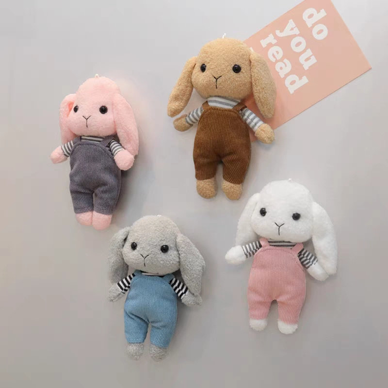 卡通毛绒小兔子冰箱贴个性磁吸公仔可爱玩具创意吸铁石