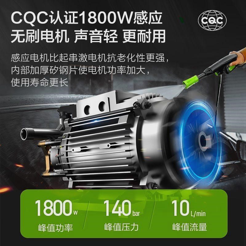 绿田洗车机大功率pro雪豹感应y家用高压水枪强力刷车清洗神器220v