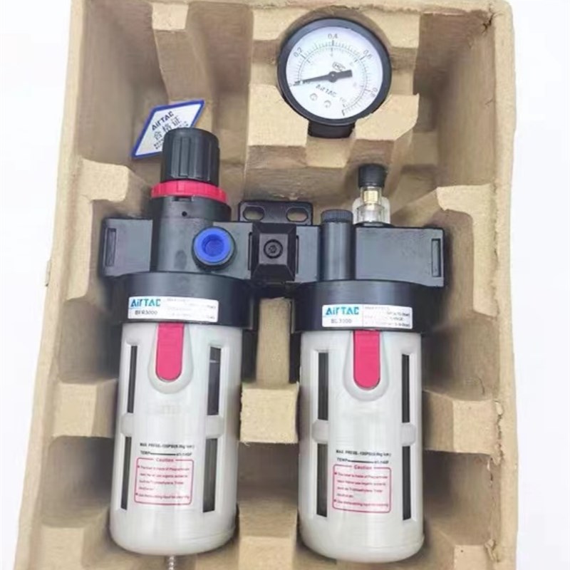 亚德客 气源处理器油水分离过滤器二联件GFBC200-08 300-10 400-1