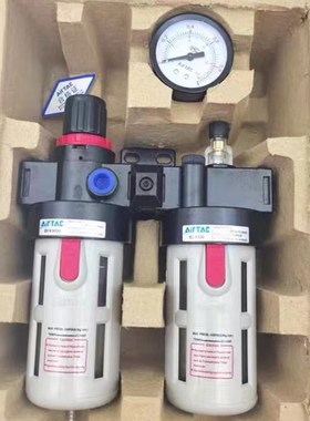 亚德客 气源处理器油水分离过滤器二联件GFBC200-08 300-10 400-1