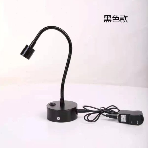 led充电软管射灯珠宝首饰台灯1W3W无线玻璃柜台展览展会酒吧灯