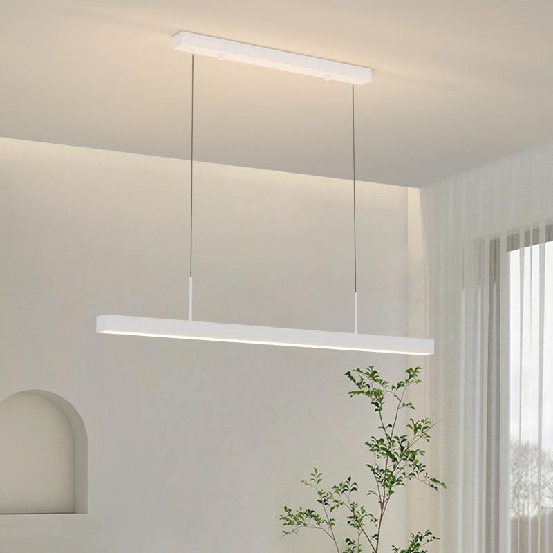 餐厅灯现代简约极简LED饭厅餐桌吧台无主灯一字长条北欧餐厅吊灯