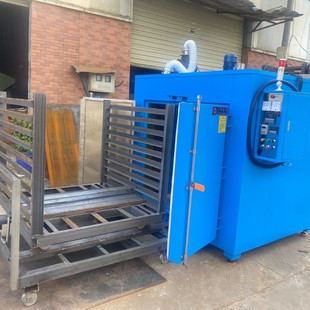 高温推车款 精密设备涂层烤箱热风循环恒温烘干箱 双门铁氟龙烤箱