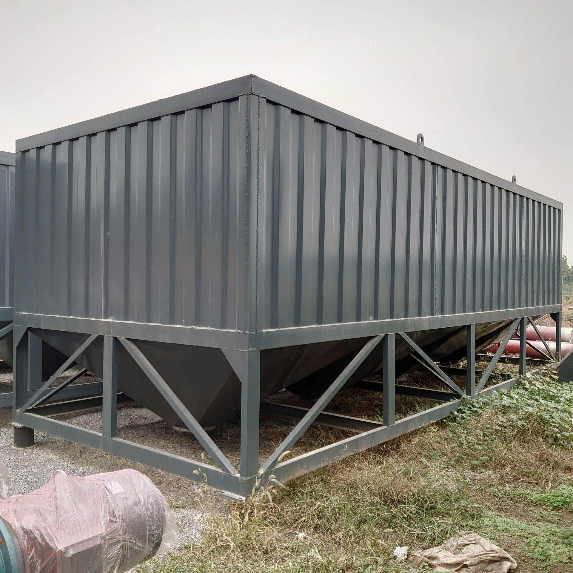 100吨卧式水泥储料仓 免基础型多功能水泥罐 方便运输 煤灰储料罐