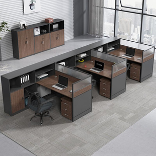 职员办公桌椅组合屏风卡位简约现代办公室桌财务桌隔断桌办公家具