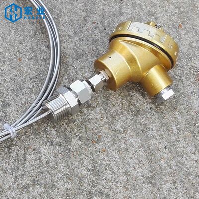 极速供应WRNK-331Kp型活动卡套螺纹铠装热电偶 WZPK-331PT100热电
