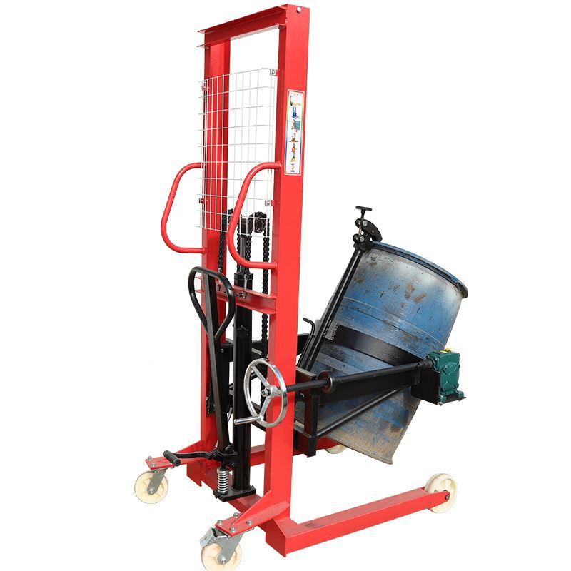 极速搬运倒油桶翻车转p油桶倒料倾车升降液压装021卸手动叉油桶堆