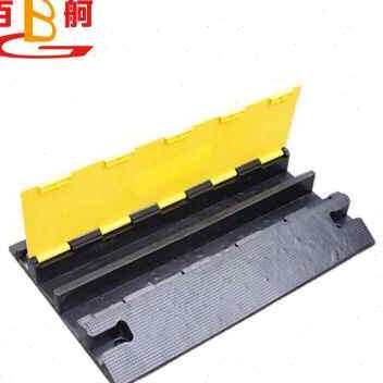 极速新品线槽减速槽橡胶线p槽板C过缆带护线压线板室外内电线保护