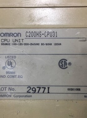 极速C200HS-CPU21-E CPU21/CPU31 C20I0H-CPU01-E 拆机原装CPU议