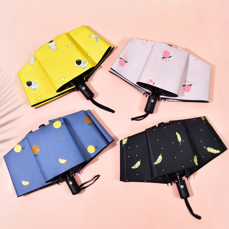 极速I儿童折叠雨伞女孩全自动可爱小学生上学小R孩子朋友女童遮阳