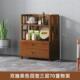 极速兰俊达中式 柜置物架办u公室水柜叶收纳柜实木客厅边柜收纳柜