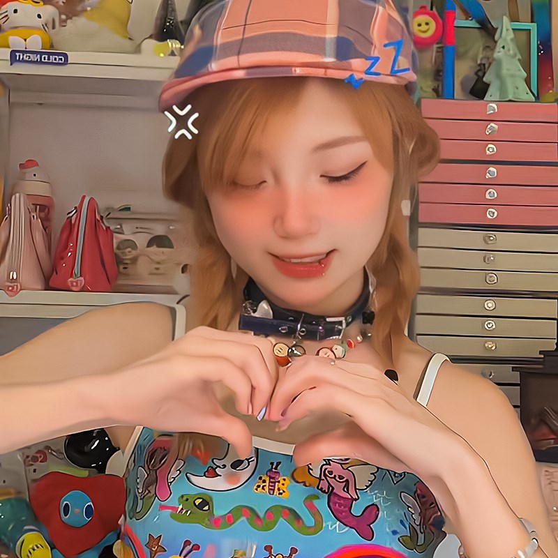 极速多巴胺穿搭~甜酷辣妹风反戴前进帽子女复Q古格子薄款古着画家