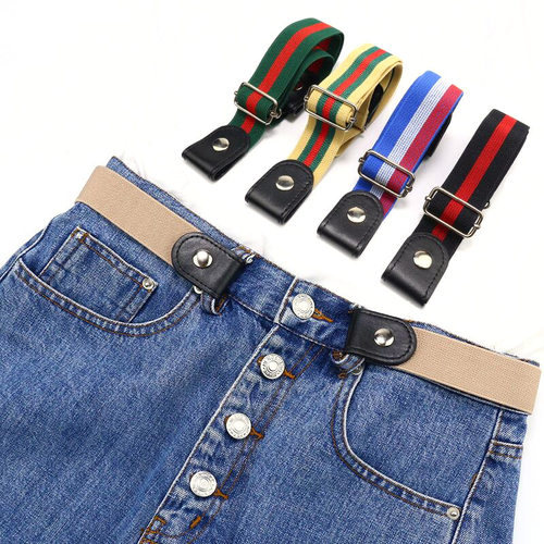 极速Adjustable Buckle-freue Elastic Invisible Belt for Jeans