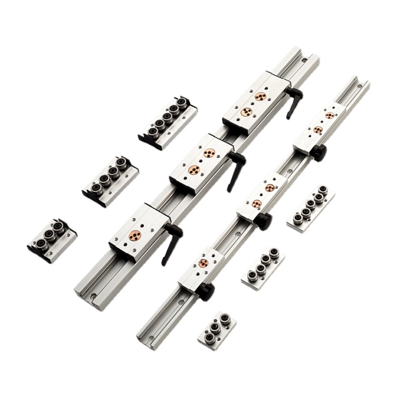 极速内置双轴心直线导轨SGR10 15N 20 25 35滚T轮滑块光轴滑轨滑