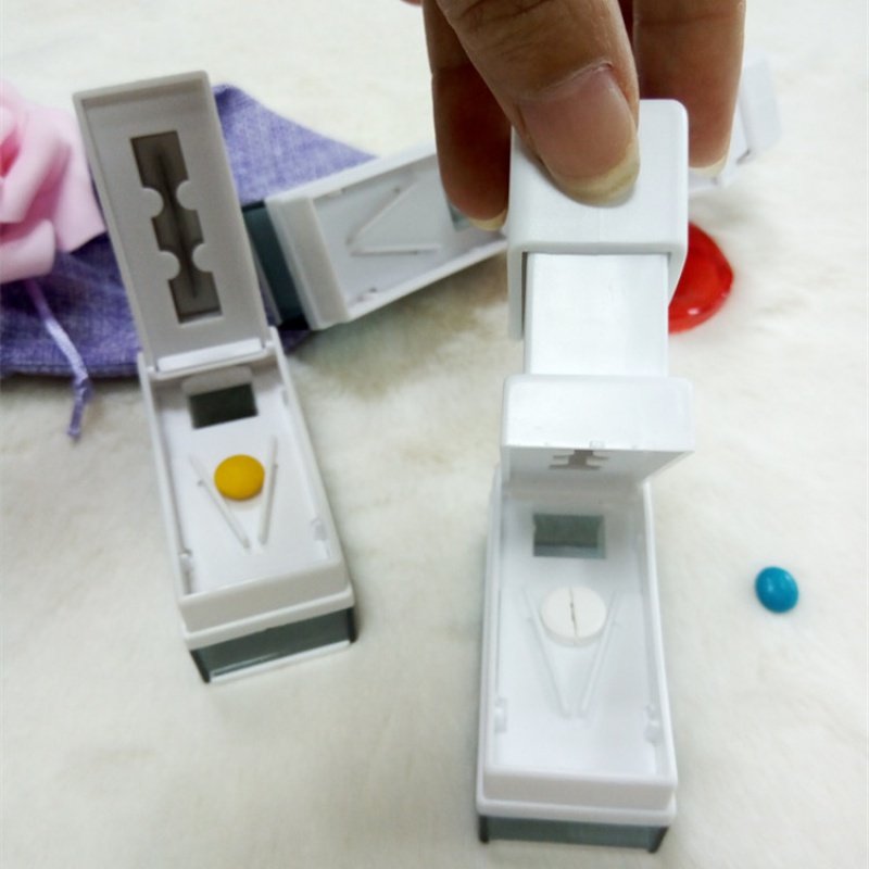 极速日本进口切药锭神器药盒切药器一H分二一分四随身分药器分药