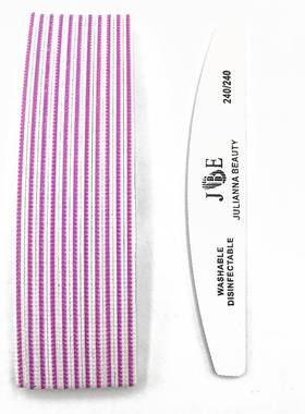 极速10 Pcs Nail File 100 150 180 240 Grit Unhas DeW Gel Nail