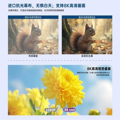 VIVIDSTORM长焦距抗光幕布遥控电动升降天花降落幕ALR高清投影拉线幕