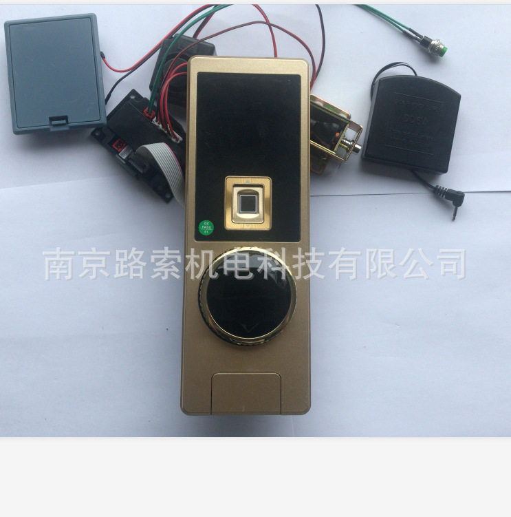 厂家供应竖款自弹把手保险箱指纹锁保险柜指纹锁半导体指纹柜锁