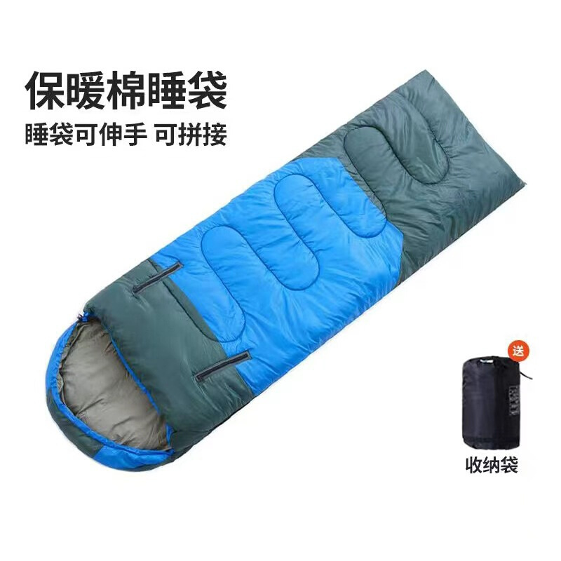 可伸手睡袋成人户外露营冬季防寒加厚旅行办公午休室内保暖隔脏