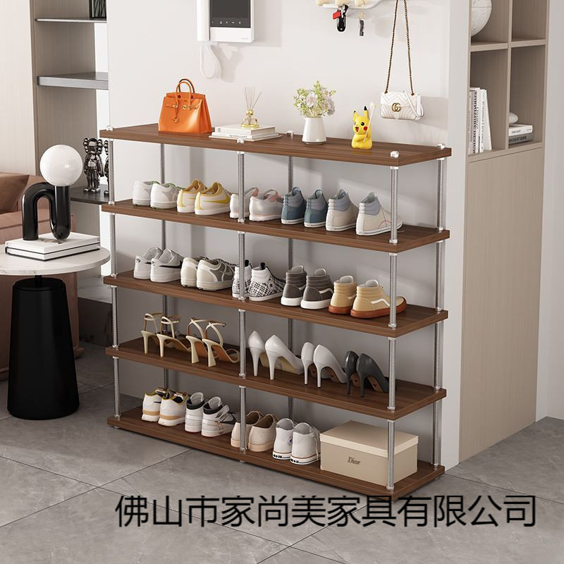 DIY中古风厨房杂物收纳阳台花架玄关置物鞋架陈列架咖啡机外卖架图片