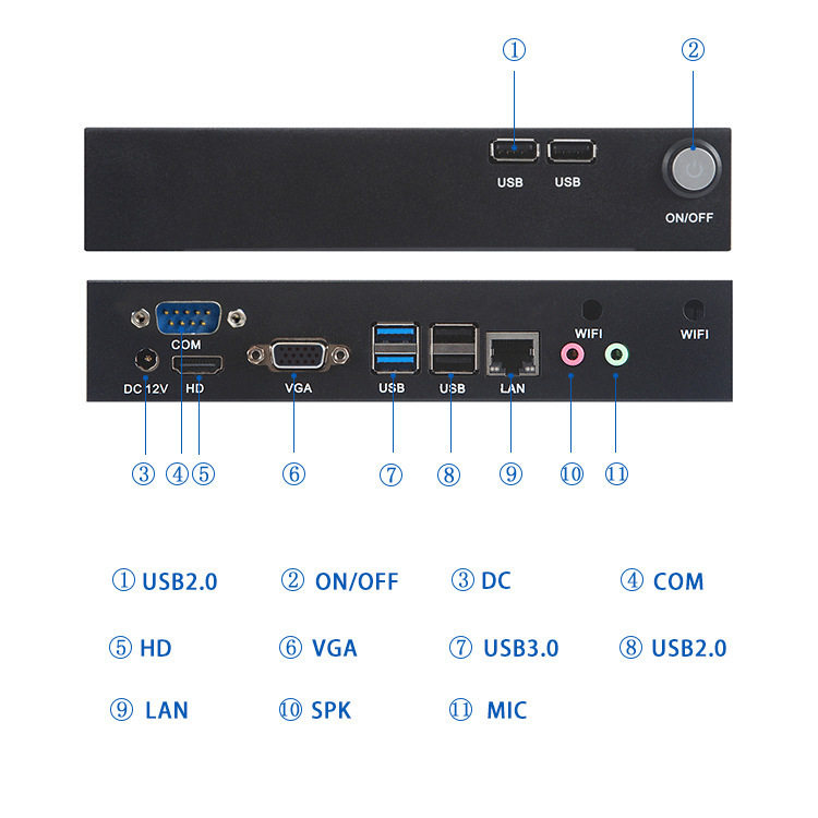 泛联桌面云终端定制工业工控主机OEM ODM迷你电脑云桌面瘦客户机
