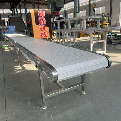 塑料链板输送机 小型pp板链自动化输送设备 食品级POM链板线