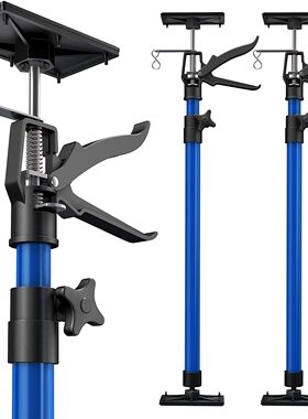 厂家供应115-290cm蓝色钢管Q235A吊顶橱柜支撑杆可调节高度