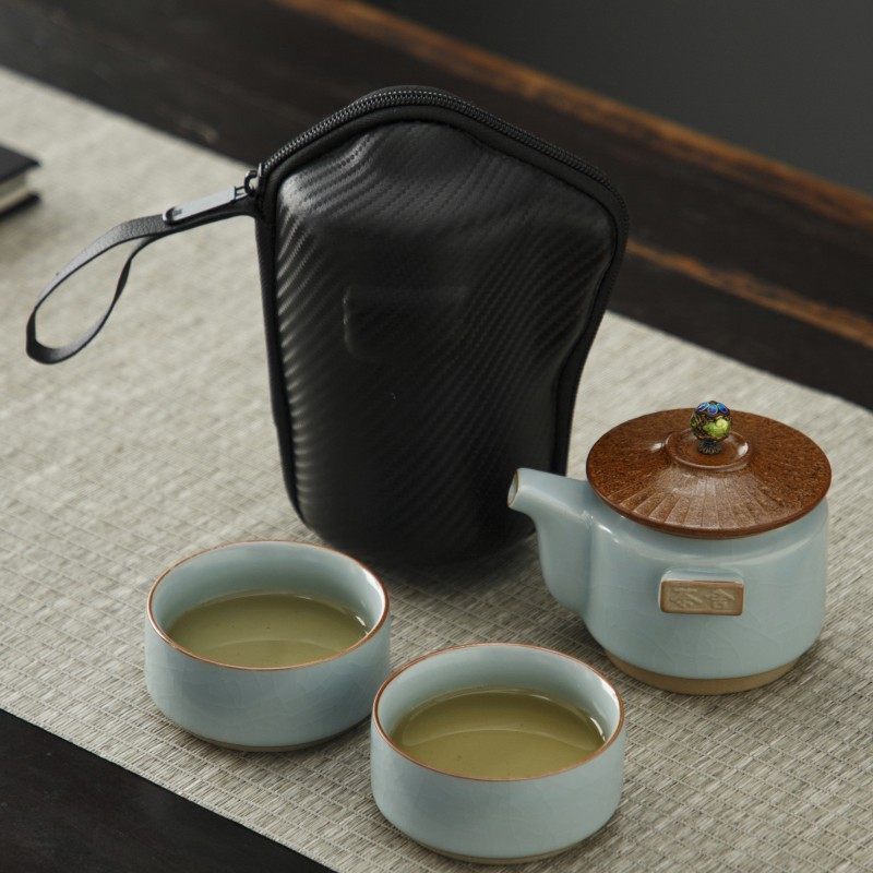 五大名窑汝窑开片旅行茶具便携复古陶瓷快客杯一壶二户外杯泡茶器,鲜花速递/花卉仿真/绿植园艺,其它园艺用品,淘宝优惠券,粉丝福利购,淘宝优惠卷
